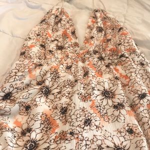 Hippie Love ✌🏼 orange floral romper